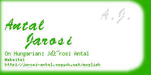 antal jarosi business card